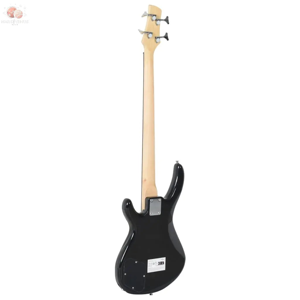 Guitare Basse Électrique De Débutants Sac Brun Et Noir 4/4 46&quot;