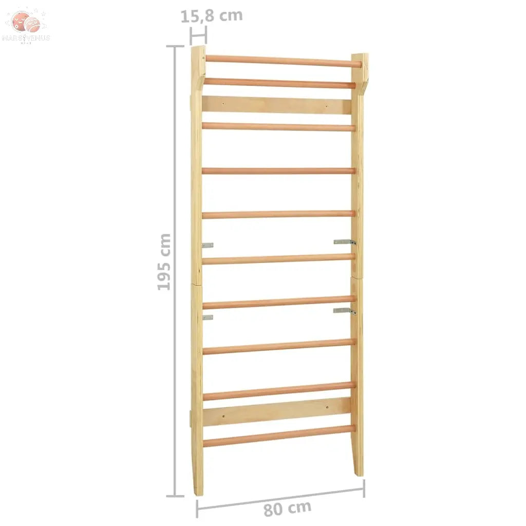 Barre Murale 80 X 15,8 X 195 Cm Bois vidaXL