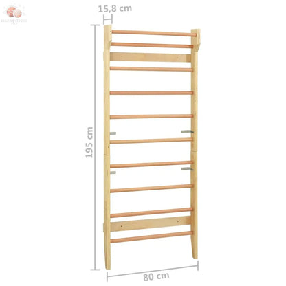 Barre Murale 80 X 15,8 X 195 Cm Bois vidaXL