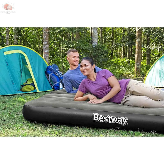 Bestway Lit Gonflable 3-En-1 Noir Et Gris 188X99X25 Cm