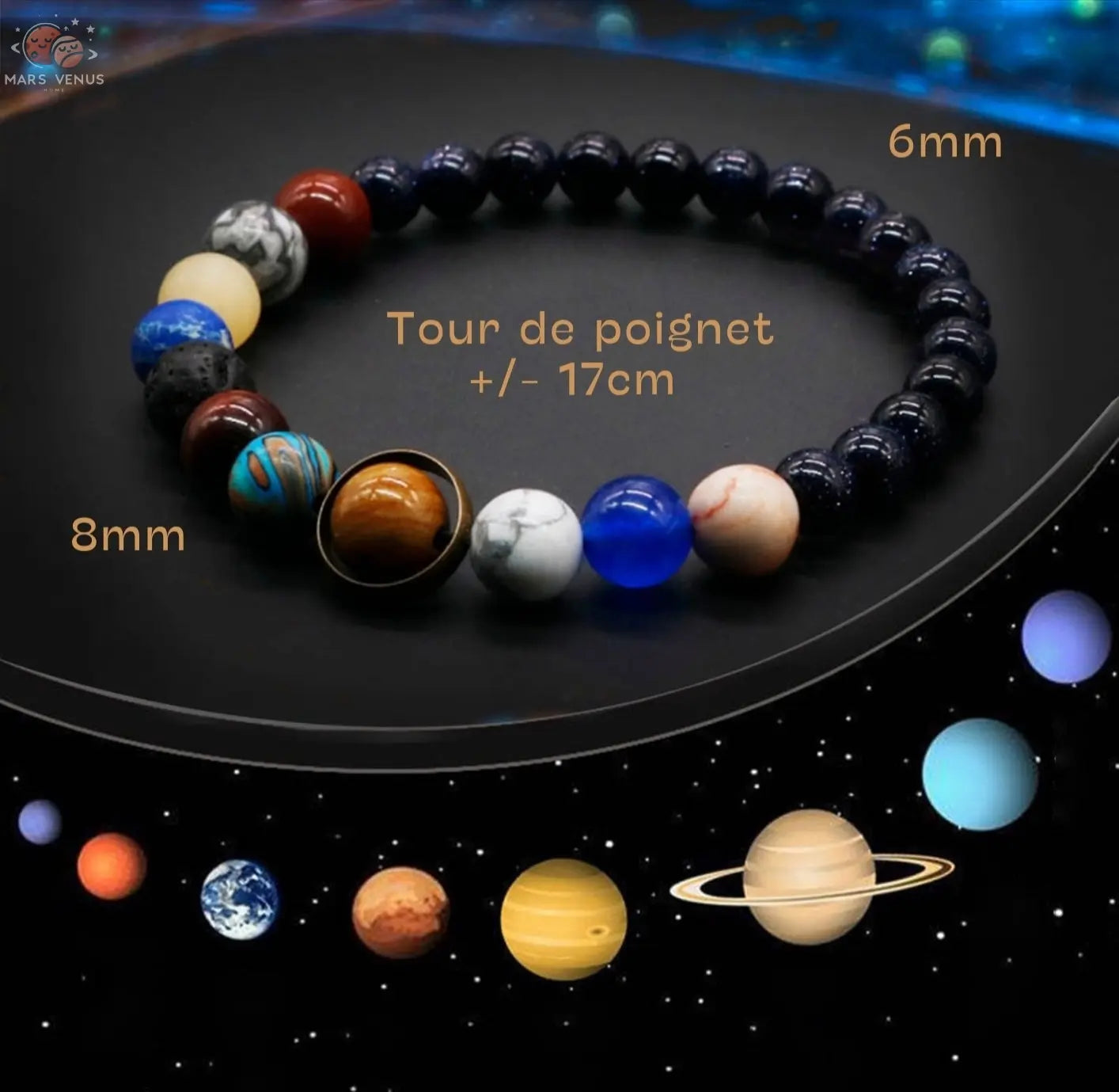 Bracelet Système Solaire : Ton univers au poignet Mars & Venus Home