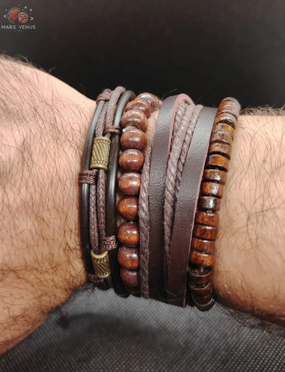 Bracelet masculin et robuste pour les hommes qui aiment les choses simples! Mars & Venus Home