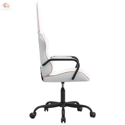 Chaise De Jeu De Massage Et Blanc Similicuir