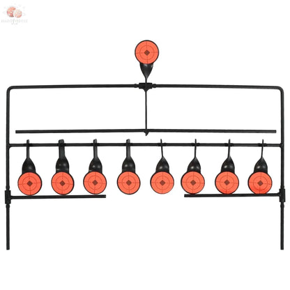Cible De Tir Avec Réinitialisation Automatique Et 8+1 Cibles vidaXL