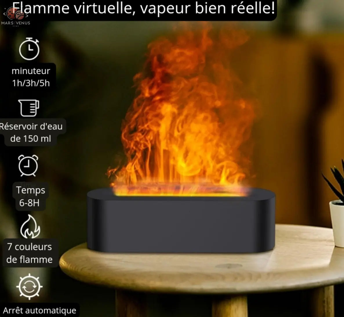 Diffuseur d'ambiance flamme 🔥 Mars & Venus Home