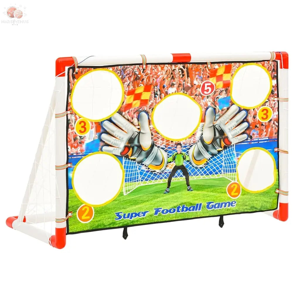 Ensemble De Buts De Football Enfant Avec Panneau 120X51X77,5 Cm