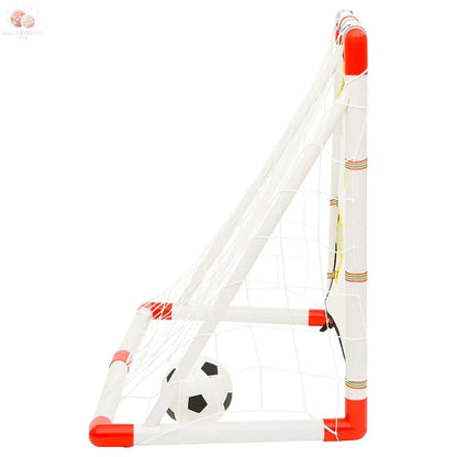 Ensemble De Buts De Football Enfant Avec Panneau 120X51X77,5 Cm