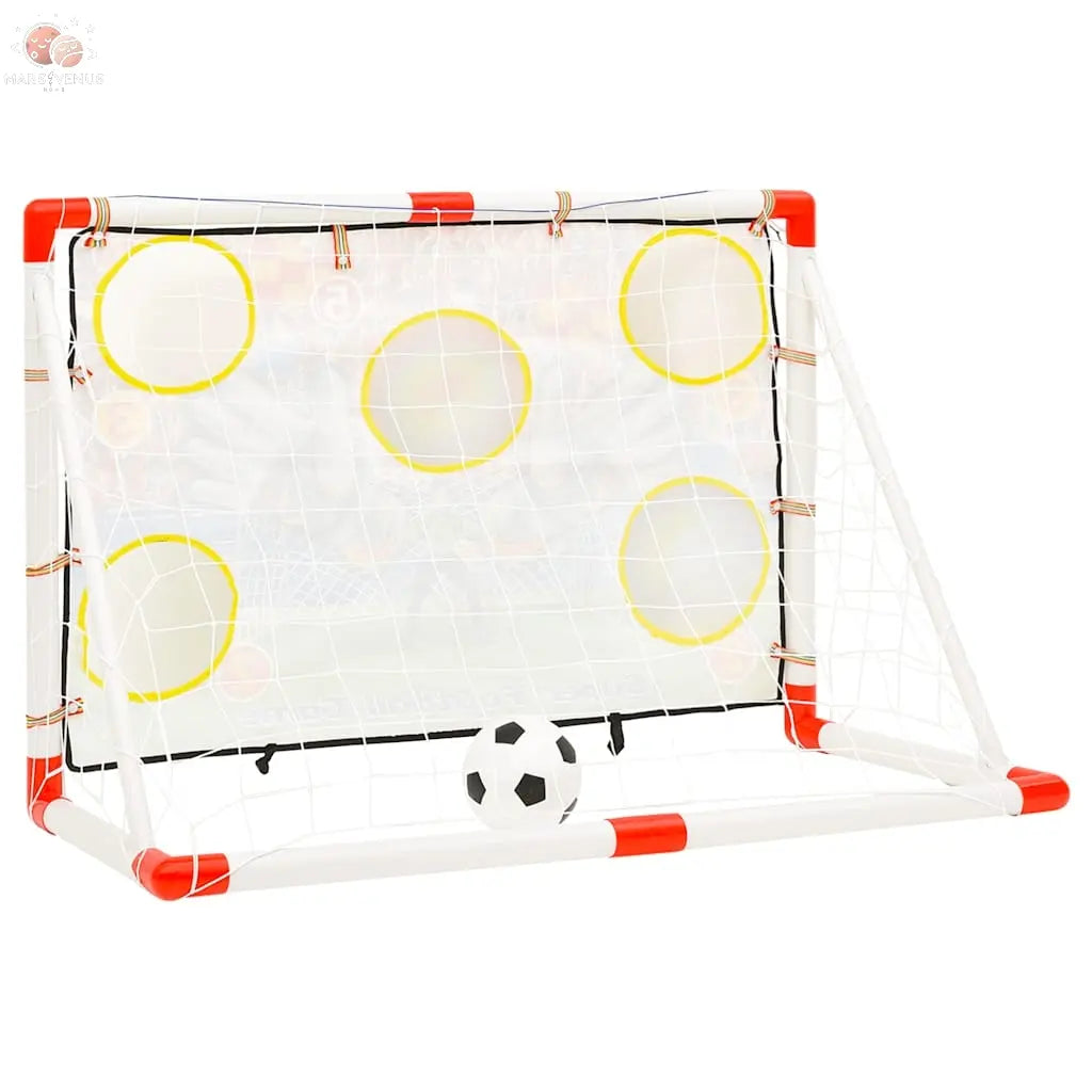 Ensemble De Buts De Football Enfant Avec Panneau 120X51X77,5 Cm