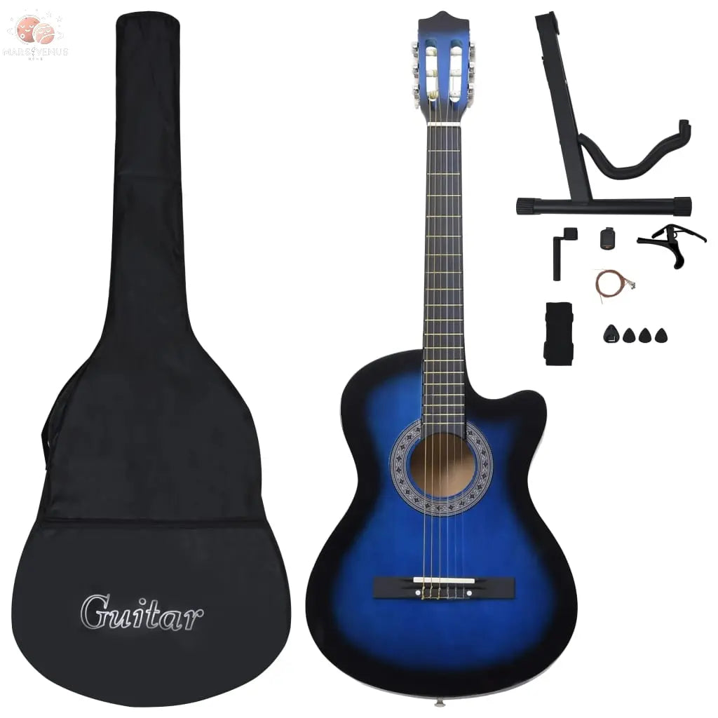 Ensemble De Guitare Découpée Classique 12 Pcs 6 Cordes