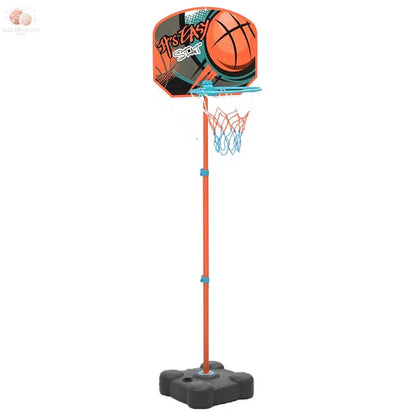 Ensemble De Jeu De Basket-Ball Portable Réglable 109-141 Cm Anthracite