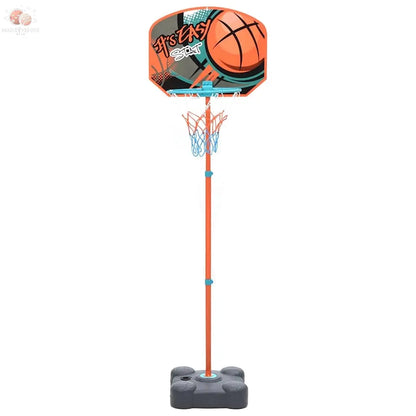 Ensemble De Jeu De Basket-Ball Portable Réglable 109-141 Cm Anthracite