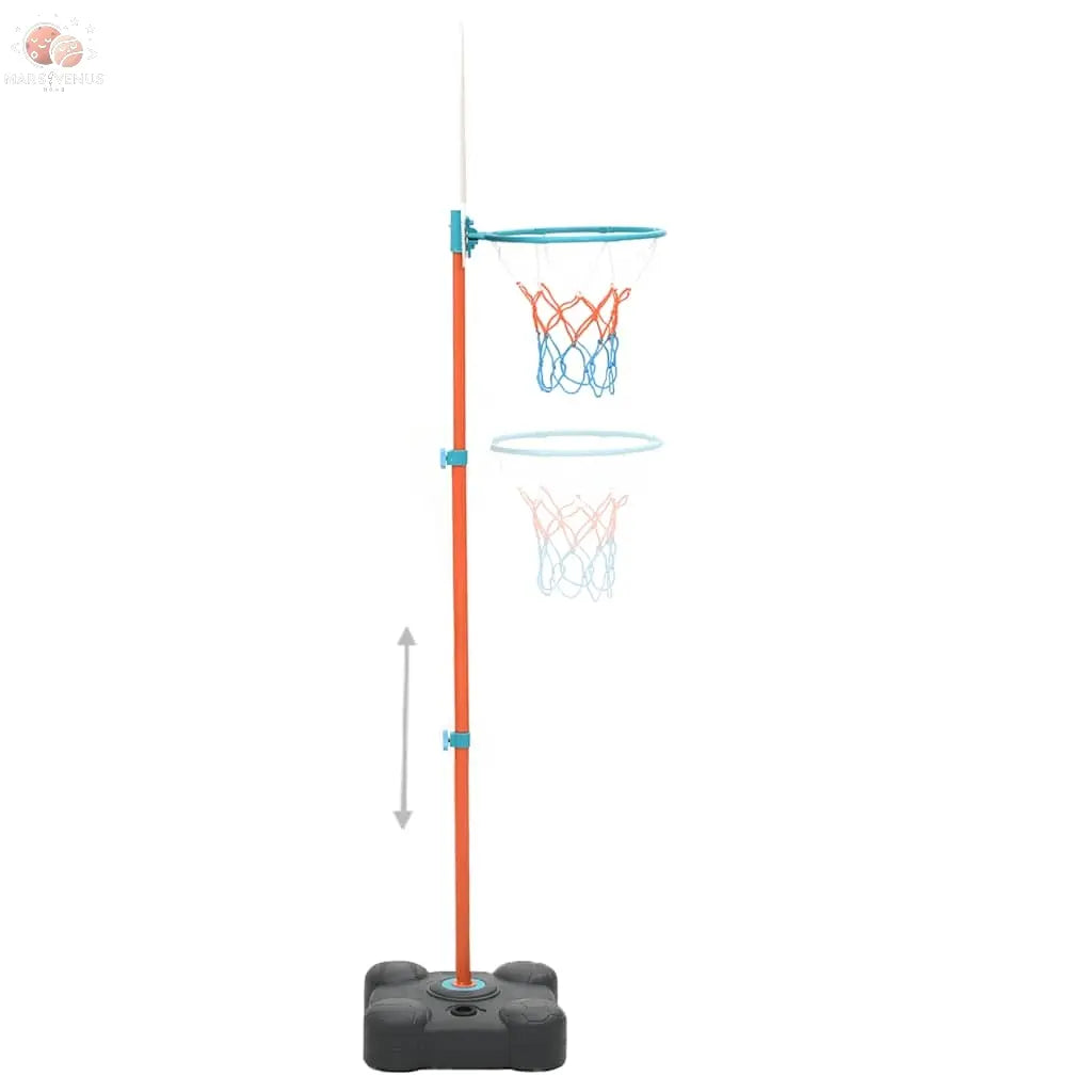 Ensemble De Jeu De Basket-Ball Portable Réglable 109-141 Cm Anthracite