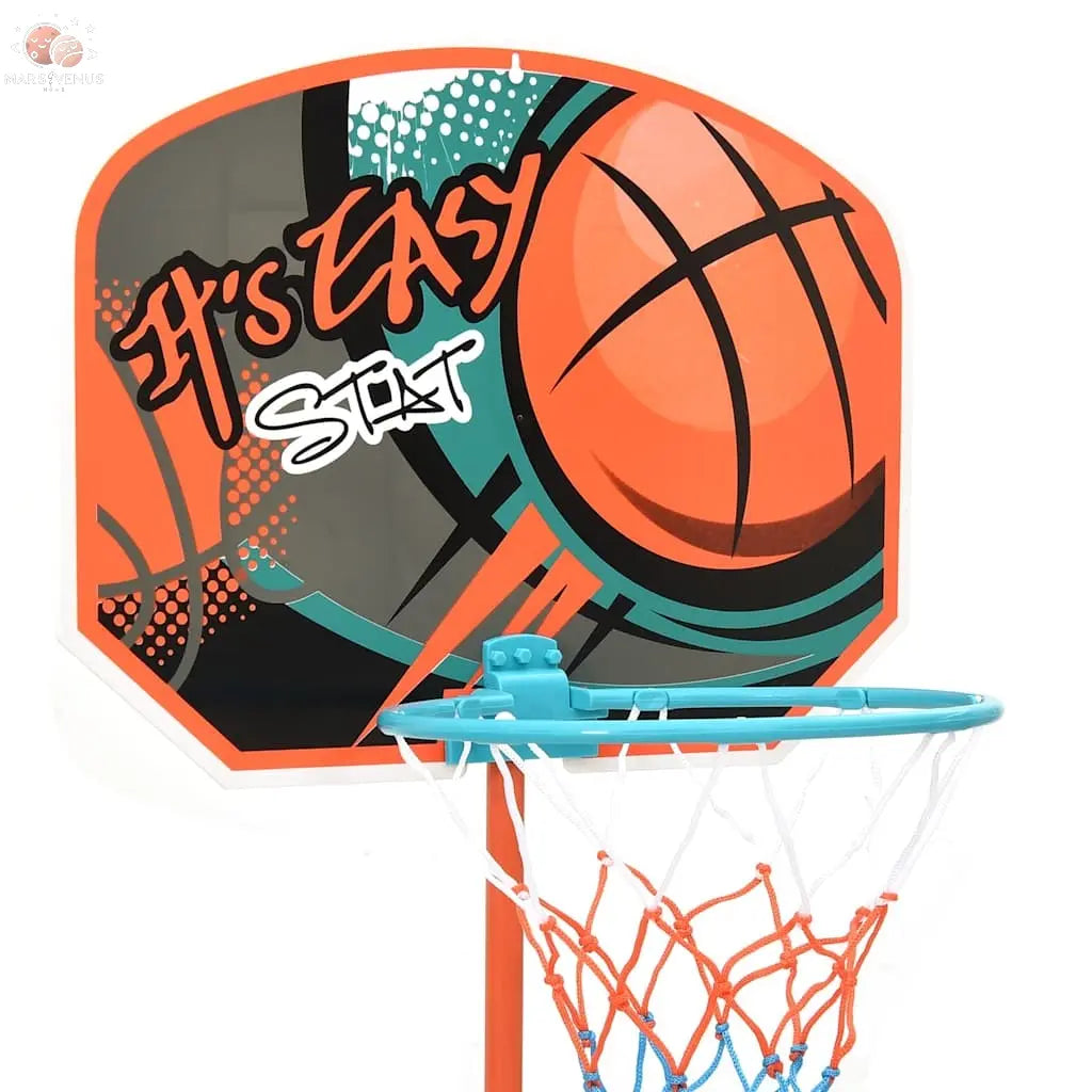 Ensemble De Jeu De Basket-Ball Portable Réglable 109-141 Cm Anthracite