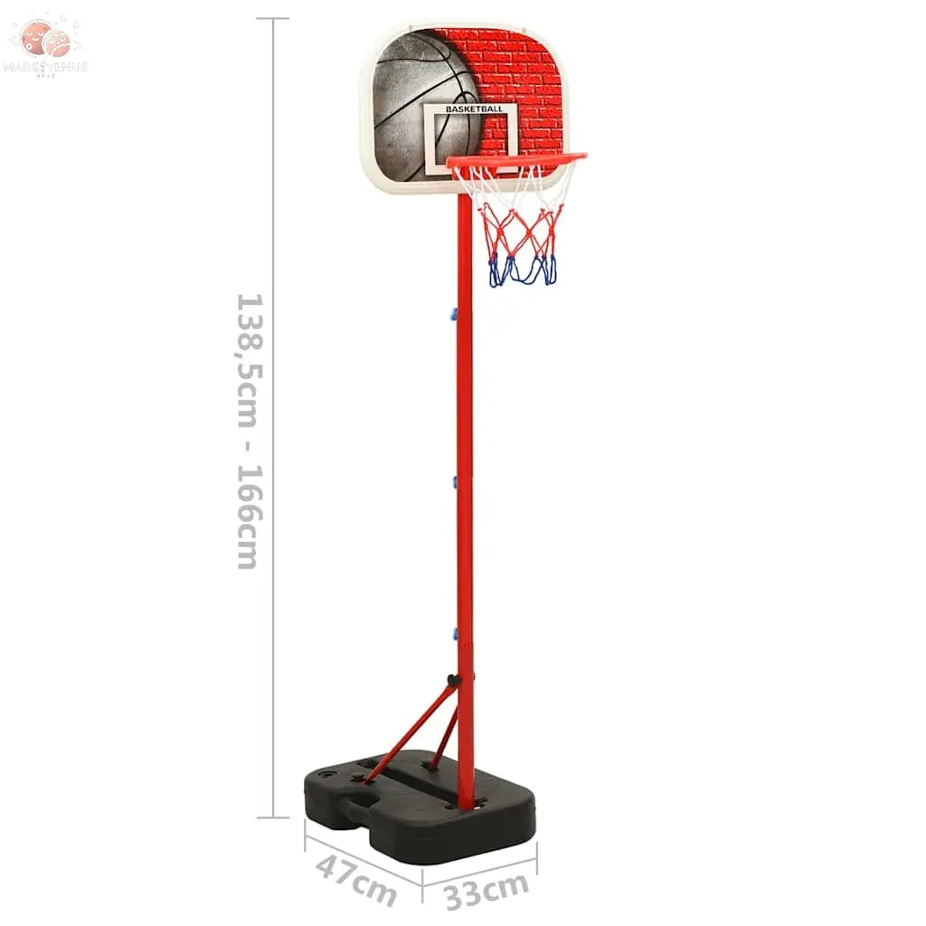 Ensemble De Jeu De Basket-Ball Portable Réglable 138,5-166 Cm Gris Clair