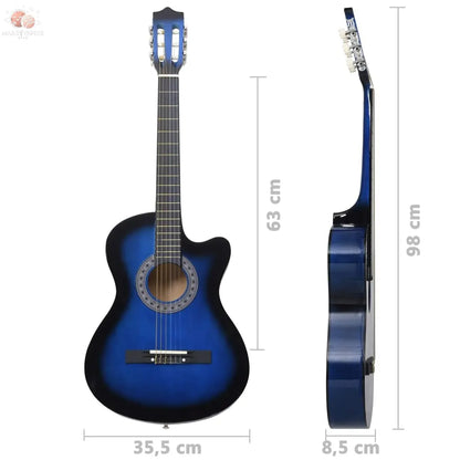 Guitare Découpée Classique Occidentale 6 Cordes Ombré