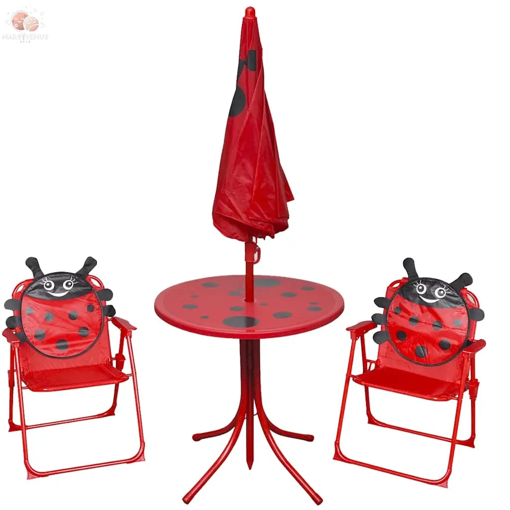 Jeu De Bistro Avec Parasol Pour Enfants 3 Pcs