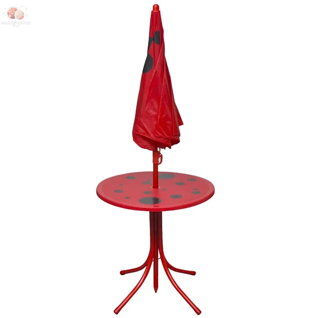 Jeu De Bistro Avec Parasol Pour Enfants 3 Pcs