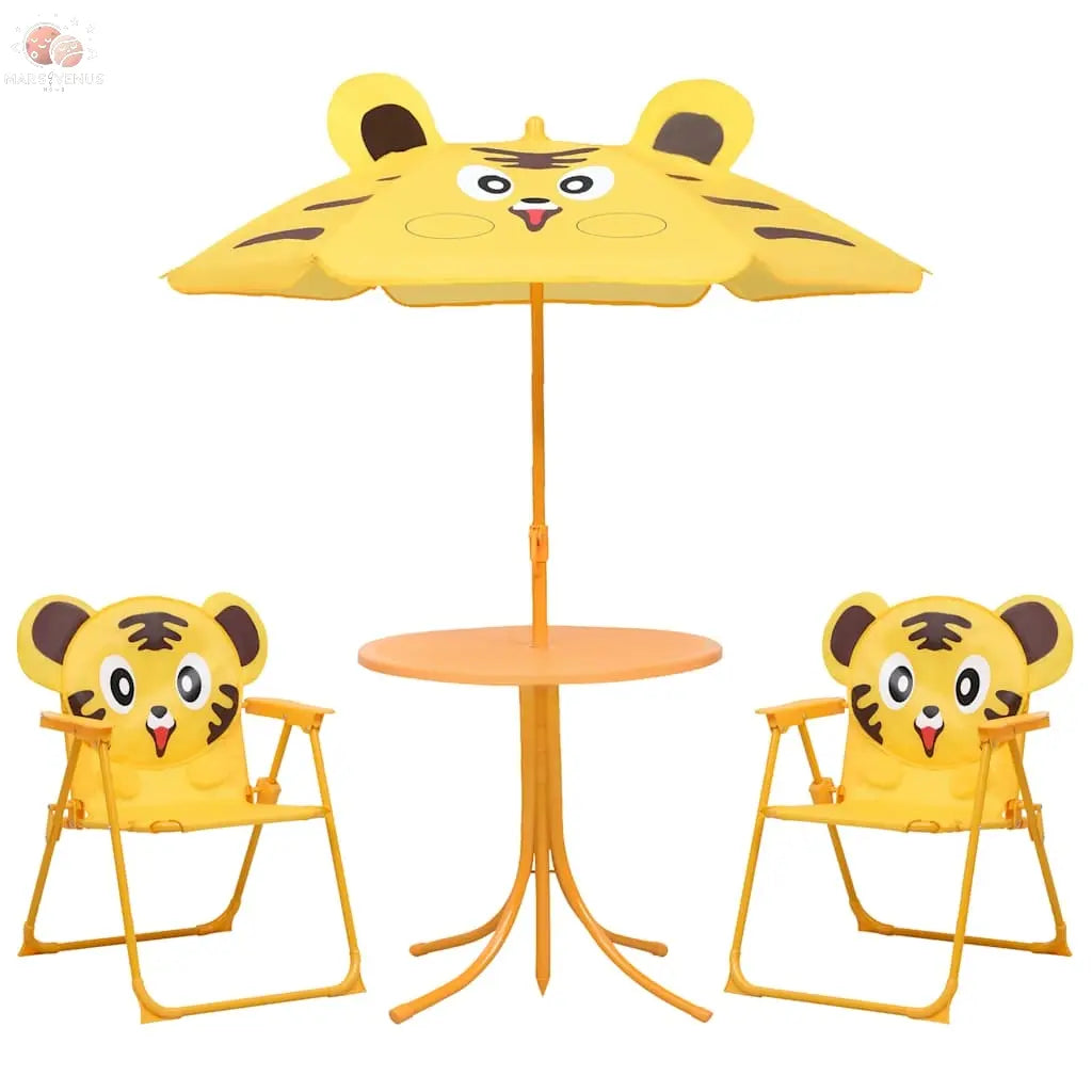 Jeu De Bistro Avec Parasol Pour Enfants 3 Pcs