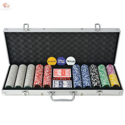 Jeu De Poker Avec 1000 Jetons Laser Aluminium