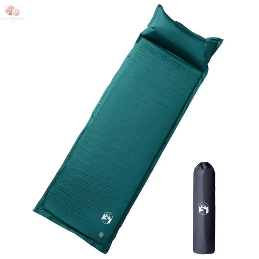 Matelas De Camping Autogonflant Avec Oreiller 1 Personne