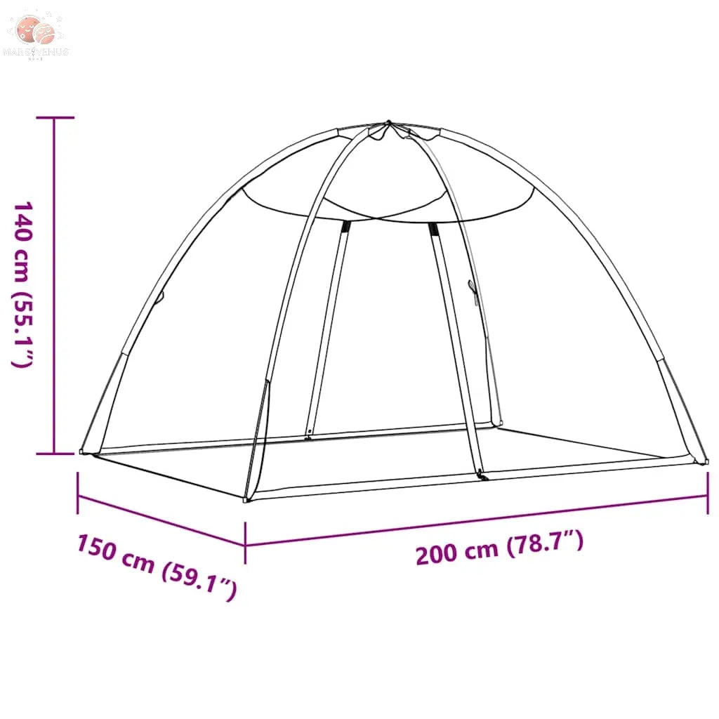 Moustiquaire Mongole Avec Portes 220 Maille 200X150X140Cm