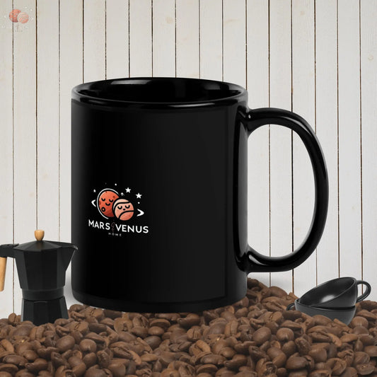 Mug brillant noir Mars & Venus Home Mars & Venus Home