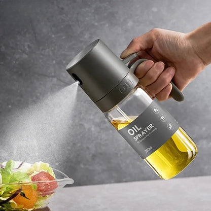 Oil Spray Bottle 250ml High Borosilicate Glass Cooking Oil Dispensers Olive Oil Sprayer Mister for Air Fryer Salad Baking Mars & Venus Home