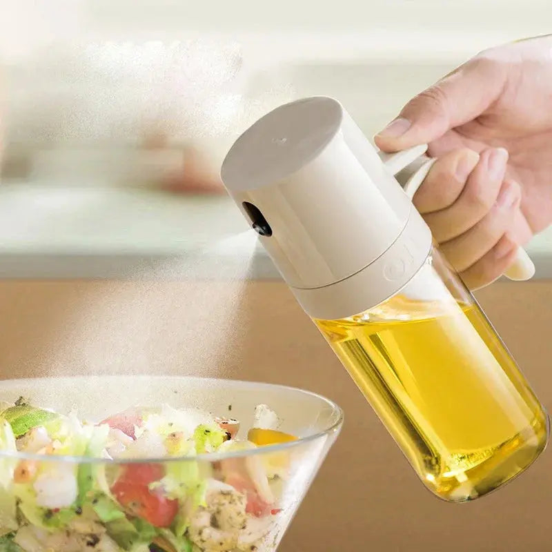 Oil Spray Bottle 250ml High Borosilicate Glass Cooking Oil Dispensers Olive Oil Sprayer Mister for Air Fryer Salad Baking Mars & Venus Home