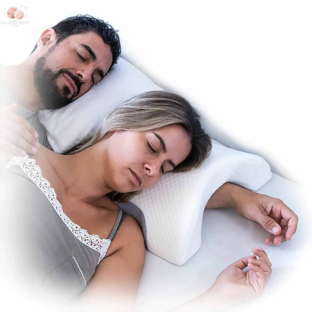 Oreiller sommeil à deux : Le Secret d'un Sommeil Paisible à Deux ❤️ Bigbuy