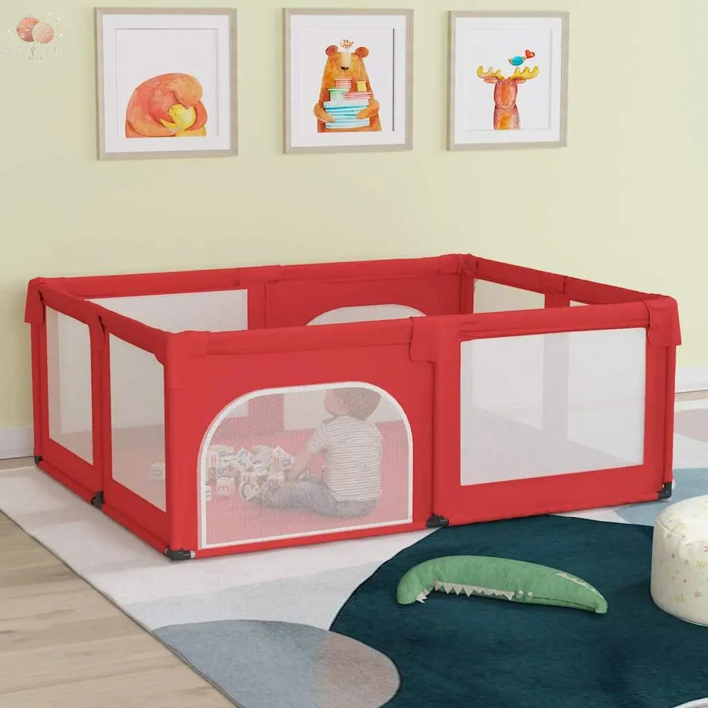 Parc Pour Bébé Avec 2 Portes Tissu Oxford