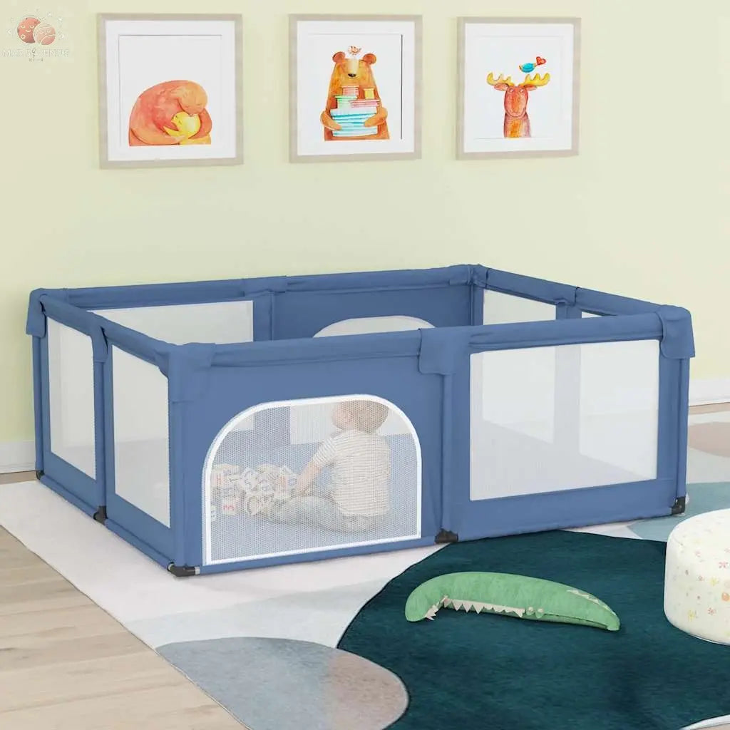 Parc Pour Bébé Avec 2 Portes Tissu Oxford