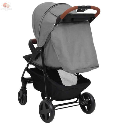 Poussette Pour Bébé 2-En-1 Acier