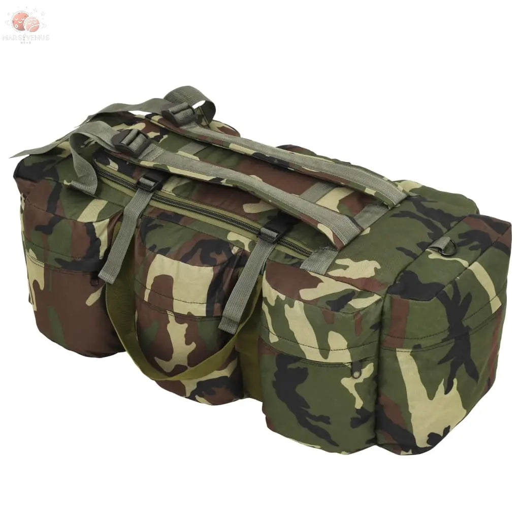 Sac De Sport En Style Militaire 3-En-1 90 L vidaXL