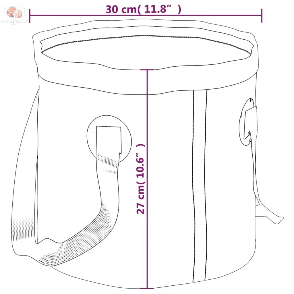 Seaux Pliables 2 Pcs 20 L Pvc