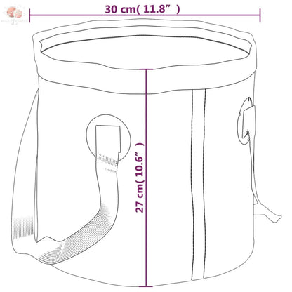 Seaux Pliables 2 Pcs 20 L Pvc