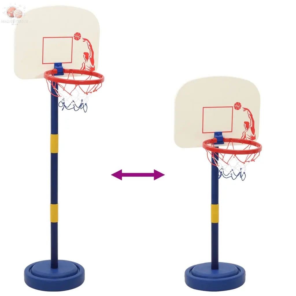 Support De Jeu De Basket-Ball Avec Ballon Et Pompe 90/121 Cm