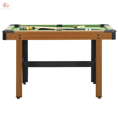 Table De Billard 4 Pieds 122X61X76 Cm Marron