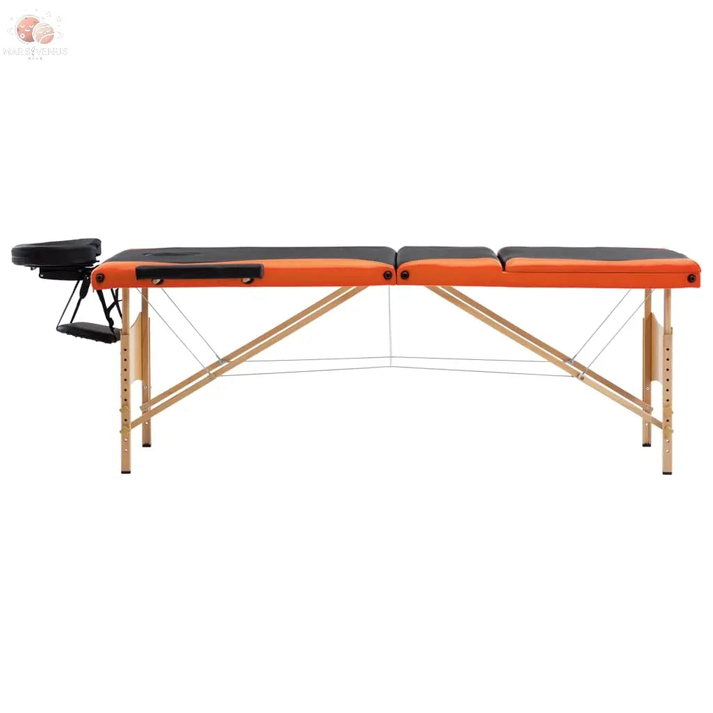 Table De Massage Pliable 3 Zones Bois