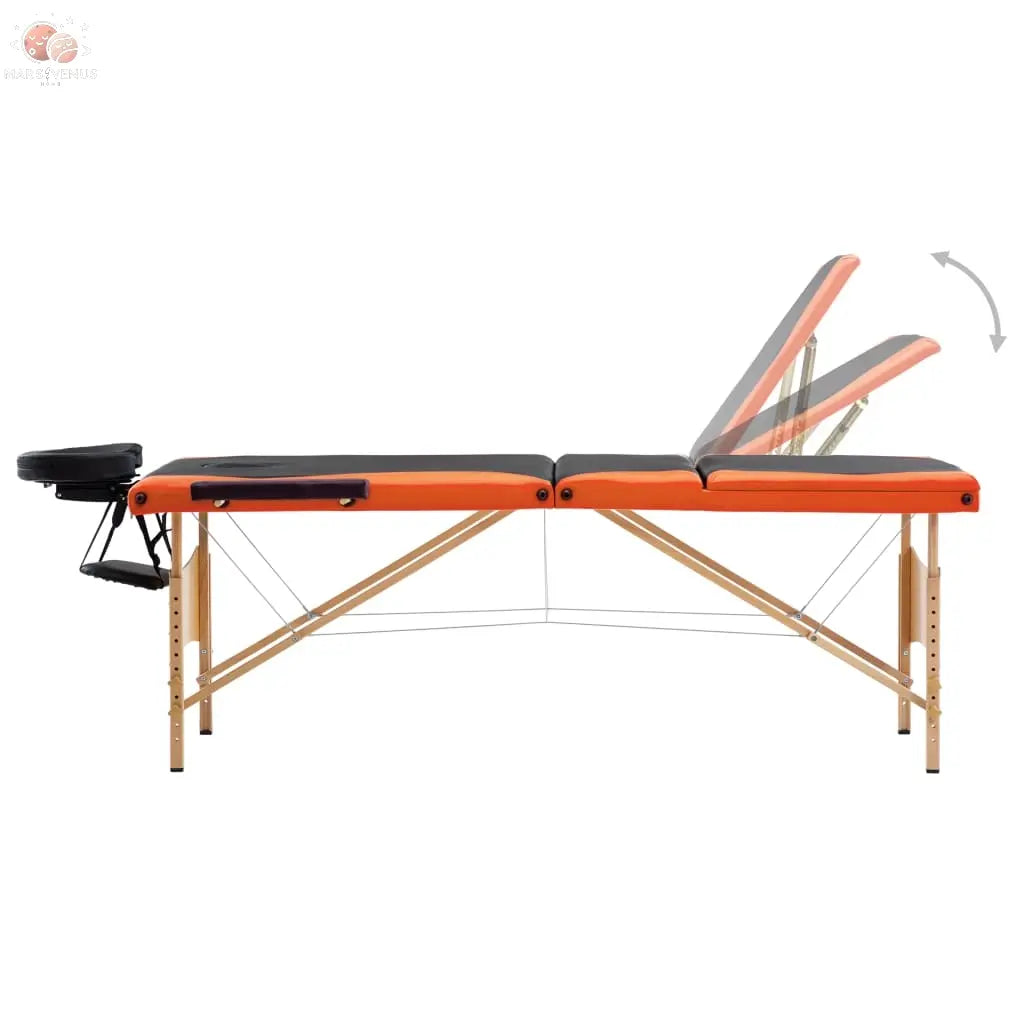 Table De Massage Pliable 3 Zones Bois