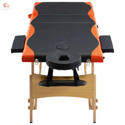 Table De Massage Pliable 3 Zones Bois