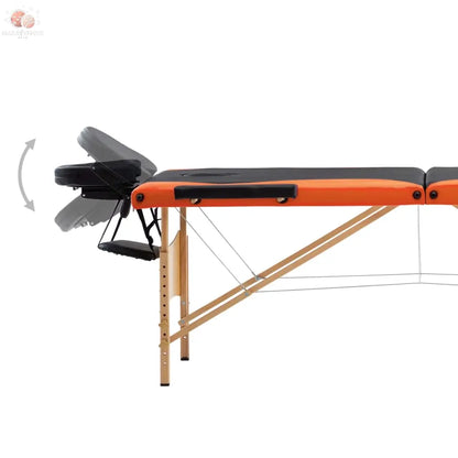 Table De Massage Pliable 3 Zones Bois