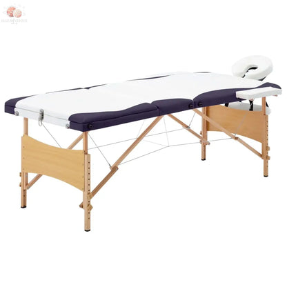 Table De Massage Pliable 3 Zones Bois