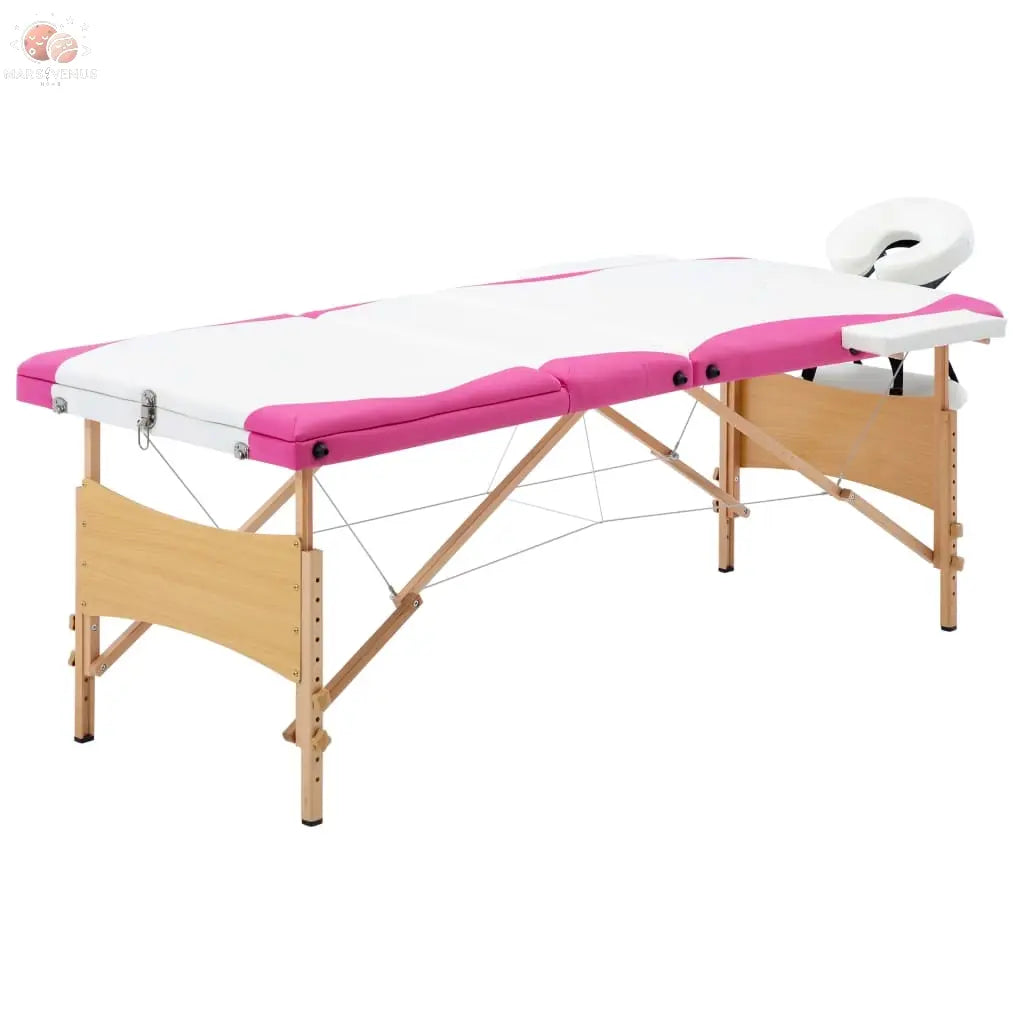 Table De Massage Pliable 3 Zones Bois