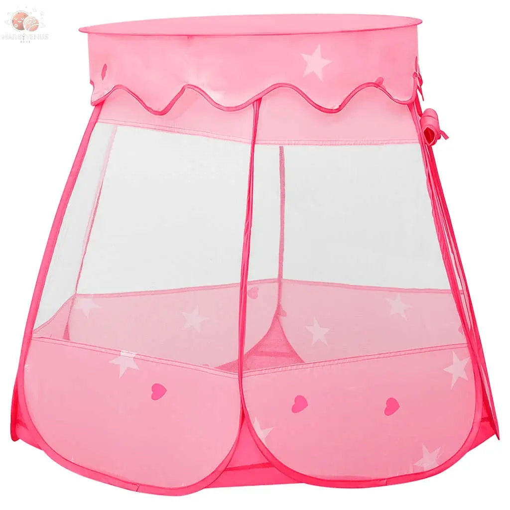 Tente De Jeu Pour Enfants Avec 250 Balles Rose 102X102X82 Cm