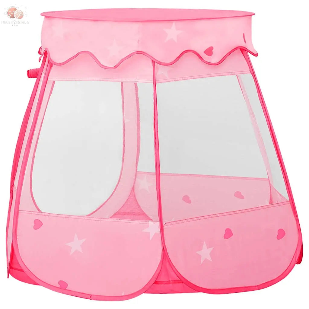 Tente De Jeu Pour Enfants Avec 250 Balles Rose 102X102X82 Cm