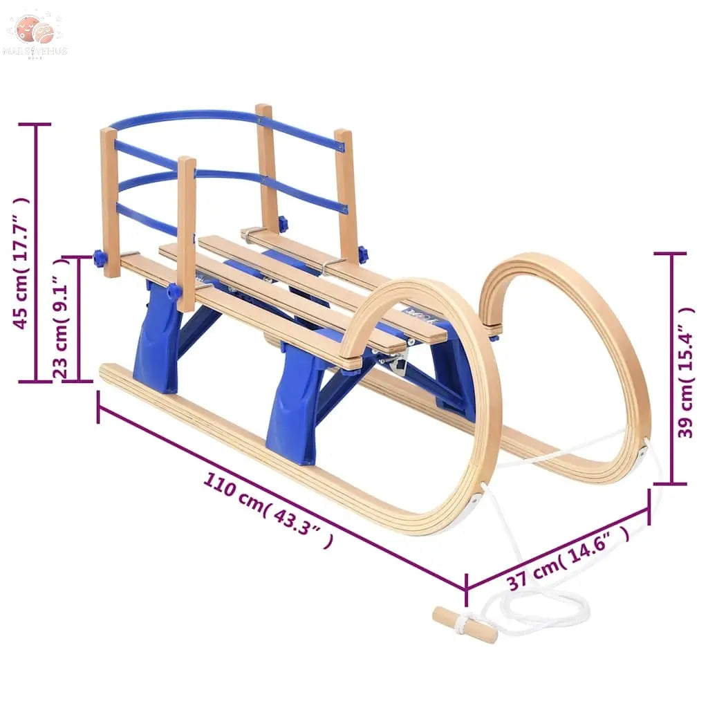 Traîneau Pliable 110 Cm Contreplaqué