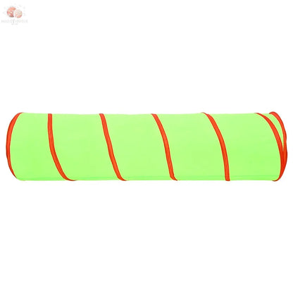 Tunnel De Jeu Pour Enfants Avec 250 Balles Vert 175Cm Polyester