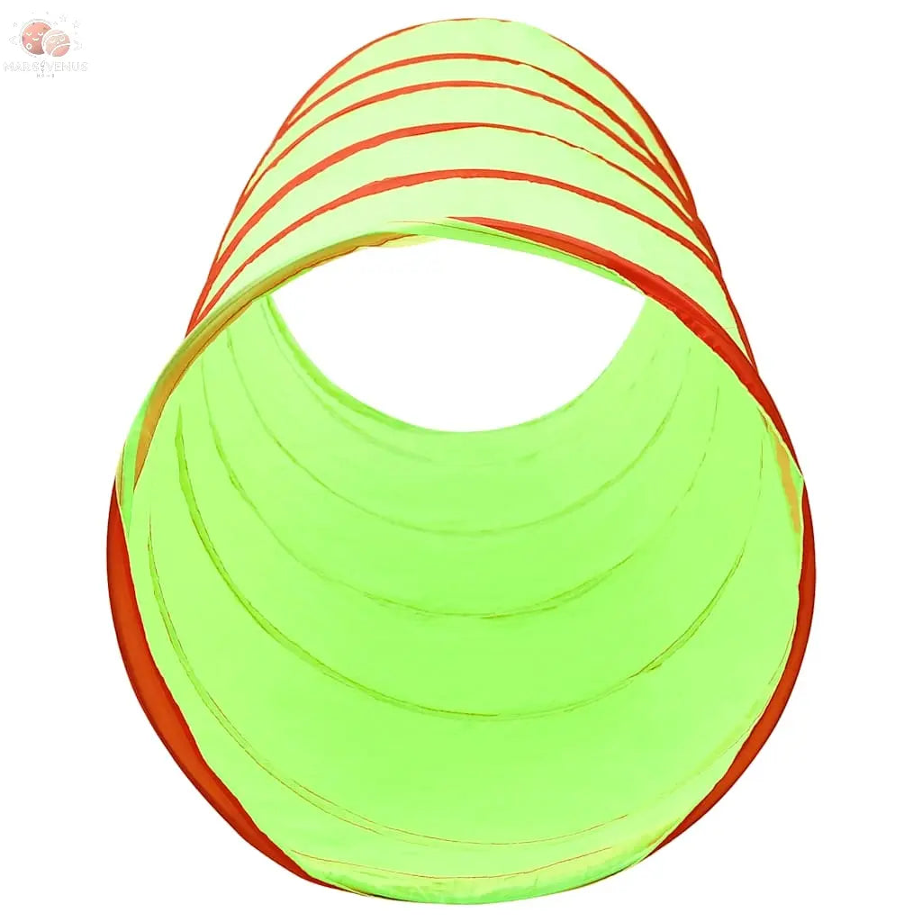 Tunnel De Jeu Pour Enfants Avec 250 Balles Vert 175Cm Polyester