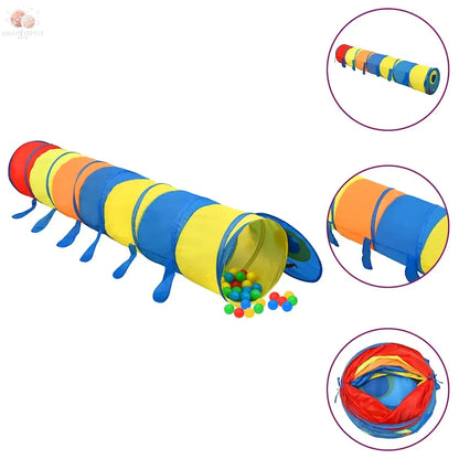 Tunnel De Jeu Pour Enfants Multicolore 245 Cm Polyester